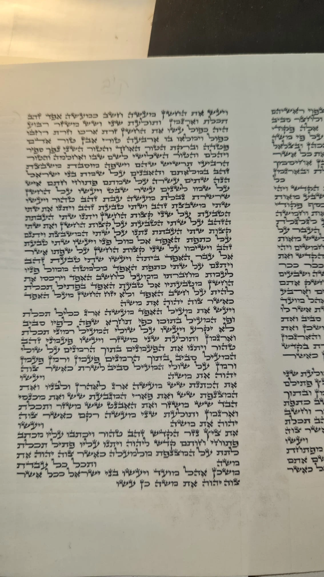 ספר תורה אשכנזי בכתב האר״י בגודל 17 ס״מ שנכתב על קלף בידי סופר סת״ם מוסמך